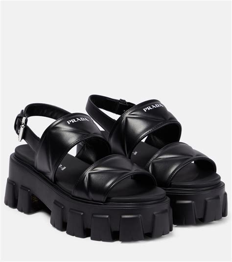 prada platform.sandal|Prada platform sandals outlet.